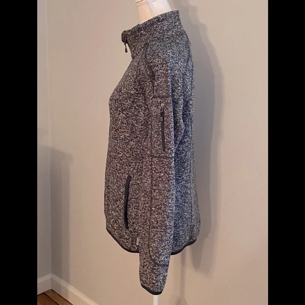 Avalanche Black and White Marled Fleece Lined Jacket Size Medium